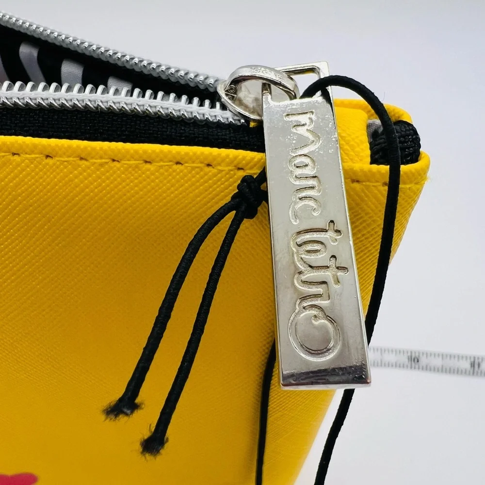 Marc Tetro Yellow Boston Terrier Cosmetic Pouch NWT